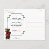 ヴィンテージサンタアットスノーウィンドー ポストカード (裏面)