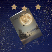 ヴィンテージサンタアンダーフルムーントナ飛んでいるーダー カード