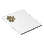 ヴィンテージサンタアンティークホリークリスマス ノートパッド (アングル)