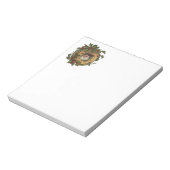 ヴィンテージサンタアンティークホリークリスマス ノートパッド (回転)