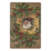 ヴィンテージサンタアンティークホリークリスマス ミニクリップボード (裏面)