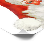 ヴィンテージサンタアンドジンルベルズウォールアート フォトプリント            (角)