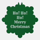 ヴィンテージサンタインリース紙オーナメントカード オーナメントカード (裏面)