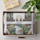 ヴィンテージサンタウィズホリー&金ゴールドスターズ 薄葉紙 (ギフト)