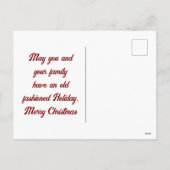 ヴィンテージサンタウィンドチルドレンズホリディハガキ シーズンポストカード (裏面)