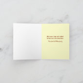 ヴィンテージサンタエレガントオン馬クリスマスカード シーズンカード (内部)