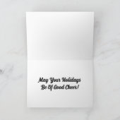 ヴィンテージサンタオンキャンディーケーンホリデーカード シーズンカード (内部)