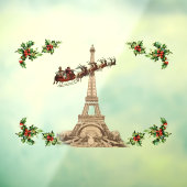 ヴィンテージサンタオーバーパリのクリスマスウィンドウスリッチ ウィンドウサイン (シート3)