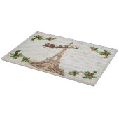 ヴィンテージサンタオーバーパリクリスマスカッティングボード カッティングボード (角)