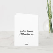 ヴィンテージサンタオーバーパリクリスマスカード シーズンカード (裏面)