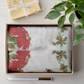 ヴィンテージサンタオーバーパリクリスマスティッシュペーパー 薄葉紙 (ギフト)