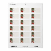 ヴィンテージサンタクすてきリスマスウィッシュギフトラベル ラベル (フルシート)