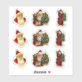 ヴィンテージサンタクラフトスクラップブック作りクリスマスセット シール