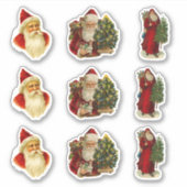 ヴィンテージサンタクラフトスクラップブック作りクリスマスセット シール (正面)