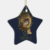 ヴィンテージサンタクリすてきスマス セラミックオーナメント (右)