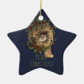 ヴィンテージサンタクリすてきスマス セラミックオーナメント (正面)