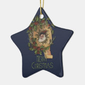 ヴィンテージサンタクリすてきスマス セラミックオーナメント (左)