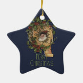 ヴィンテージサンタクリすてきスマス セラミックオーナメント (裏面)