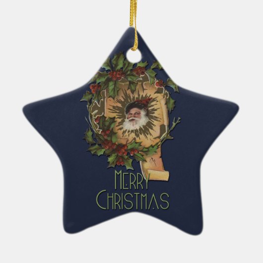 ヴィンテージサンタクリすてきスマス セラミックオーナメント (裏面)