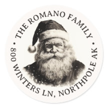 ヴィンテージサンタクリスマスアドレス