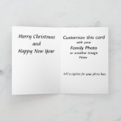 ヴィンテージサンタクリスマスカカスタマイズード シーズンカード (内部)