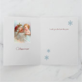 ヴィンテージサンタクリスマスカスタム カード (内部)