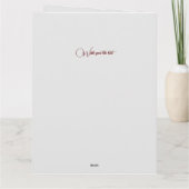 ヴィンテージサンタクリスマスカスタム カード (裏面)