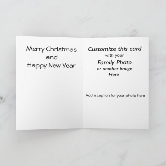 ヴィンテージサンタクリスマスカーカスタマイズド。 シーズンカード (内部)