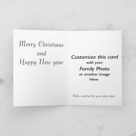 ヴィンテージサンタクリスマスカーカスタマイズドit シーズンカード (内部)