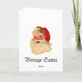 ヴィンテージサンタクリスマスカード1950年代 シーズンカード (裏面)