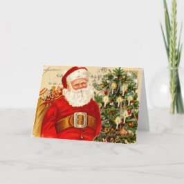 ヴィンテージサンタクリスマスカード シーズンカード
