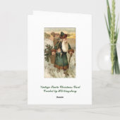 ヴィンテージサンタクリスマスカード シーズンカード (裏面)