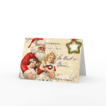 ヴィンテージサンタクリスマスカード