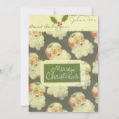 ヴィンテージサンタクリスマスカード シーズンカード (正面)