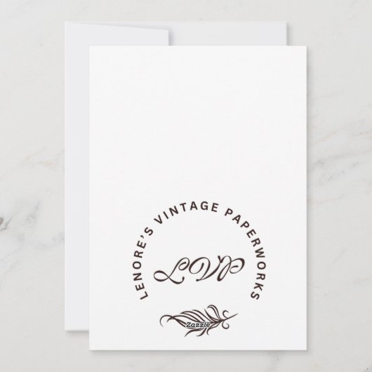 ヴィンテージサンタクリスマスカード シーズンカード (裏面)