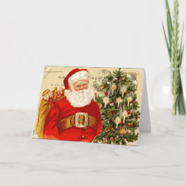 ヴィンテージサンタクリスマスカード シーズンカード