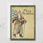 ヴィンテージサンタクリスマスカード シーズンカード (正面)