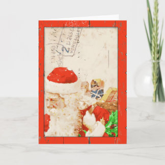 ヴィンテージサンタクリスマスカード シーズンカード