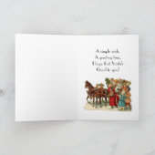 ヴィンテージサンタクリスマスカード シーズンカード (内部)