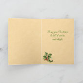 ヴィンテージサンタクリスマスカード シーズンカード (内部)