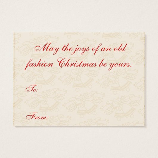 ヴィンテージサンタクリスマスギフトタグ (裏面)