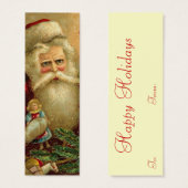 ヴィンテージサンタクリスマスギフトタグ (正面&裏面)