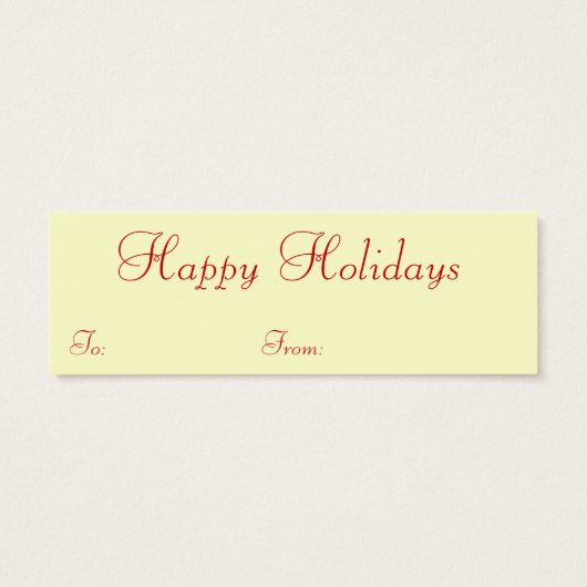 ヴィンテージサンタクリスマスギフトタグ (裏面)