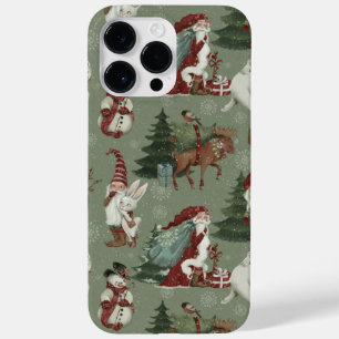 ヴィンテージサンタクリスマスパターン Case-Mate iPhone 14 PRO MAXケース