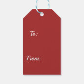 ヴィンテージサンタクリスマスホリデーギフトラベル ギフトタグ (裏面)