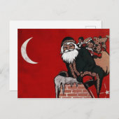 ヴィンテージサンタクリスマスポストカード ポストカード (正面/裏面)