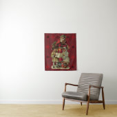 ヴィンテージサンタクリスマスミュージック歌唱 タペストリー (インサイチュ)