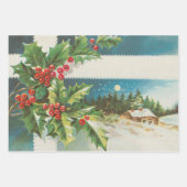 ヴィンテージサンタクリスマスミュージック歌唱 ラッピングペーパーシート (正面3)