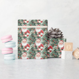 ヴィンテージサンタクリスマスラッピング紙 ラッピングペーパー
