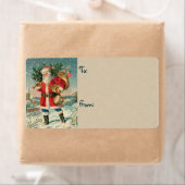 ヴィンテージサンタクリスマスラベル ラベル (インサイチュ)